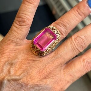 Pink tourmaline Ring